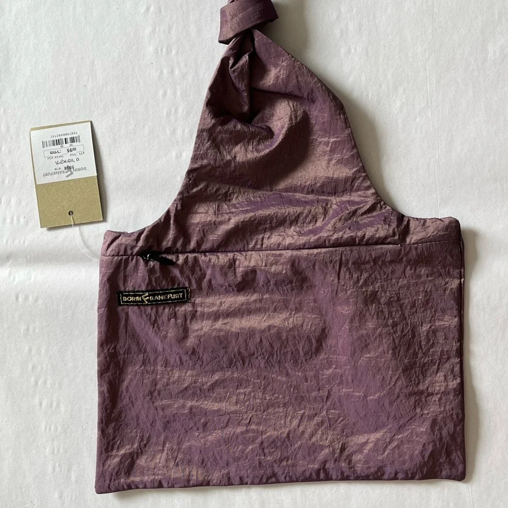 NWT Chic Purple Metallic Cosmetics Bag